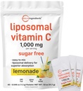 מיקרו Ingredients 1000 מ"ג ויטמין C אבקת לשימוש יומיומי | Liposomal Fat-Soluble Form for Better Absorption