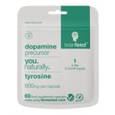 תוספי דופמין | 800mg l-tyrosine תוסף | Natural Dopamine Booster for Focus, Energy, alertness & מוטיבציה | 60 כמוסות - 1 ליום | Dopamine Brain Food