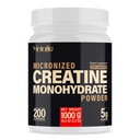 100% Pure Creatine Monohydrate אבקה 200 משרתים, אבקת מיקרונוד, צמיחה שרירים, Unflavored, אידיאלי עבור ספורטאים ו Fitness Enthusiasts, צד שלישי נבדק, טבעוני, 1000 g