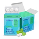 Neuro Energy & Focus Gum - 40mg Natural Caffeine Gum & Nootropic Energy Supplement with L-Theanine & B Vitamins - Sugar Free, Vegan - Spearmint, 54ct