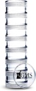 7 יום תרופות גלולות מארגנת - Stackable Pill Box - Fits Small Tablets & ויטמינים תוספי - לשמור על התרופה היומית שלך מאורגן במקום אחד - נוסף קטן - Clear