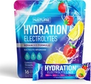 אלקטרוליטים אבקת hydrotion Packets - Recovery drink Mix with Sodium, Potassium, Magnesium, Calcium, ויטמין C & Zinc - Sugar Free, Keto, Non GMO & טבעוני - Strawberry Lemonade - 16 Stickss