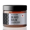 Beard Balm for Men - Service Balm Travel Pack - תומך Thicker Beard, Lumber Yard Scent, Natural Ingredients Butter מפחית יבשות & שיפורים Look - 2 oz