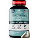 HeadStrong Nootropic Brain Supplement for Women, Brain Fog Relief & Mental Clarity, Lion's Mane, Ashwagandha, L-Theanine, Memory, Focus & Mood Support for Perimenopause & Midlife, 90 Capsules