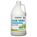אמנות הקרקע - טהור Aloe Vera Juice Unflavored - Cold-Processed - 99.7% אורגני Aloe Vera Inner Fillet from Fresh Texas Leaves - בריאות מזיקה, Detox ו- Natural Wellness - 64 oz