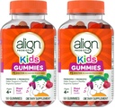 Align Probiotic, Kids Gummies, Prebiotic + Probiotic Helps Support a Healthy Digestive System*, #1 Doctor Recommended Probiotic Brand‡, 50 Gummies Packaging May Vary (Pack of 2)