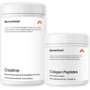 אבקת Creatine Monohydrate אבקת & Grass-Fed Collagen Peptides אבקת Stack - תמיכה כוח, שריר Lean, & Recovery - FORTIGEL & ויטמין C לשיער, עור, ציפורניים, ותמיכה בריאות משותפת