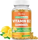 ויטמין B2 Gummies Riboflavin 400 מ"ג תוספת לגברים ונשים - מגנזיום טהור, Ashwagandha, CoQ10, אומגה 3, ויטמין B12 - Migraine Relief & Energy, מערכת העצבים תמיכה - סוכר חינם, 60 ספירה חינם, 60 ספירה חינם, CoQ10, אומגה 3, אומגה 3, אומגה 3, ויטמין B12 - Migraine Relief & Energy, Migraine System Support