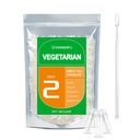 גודל wnanfu Size 2 קפסולות ריקות Vegetarian (100 Count) Bundle עם 2 מיקרו מעבדה Spoons, Clear Fillable Veggie גלולות קפסולות גודל 2 עבור ביצוע תוספי משלך
