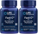 Life Extension-C & Bio-Quercetin Phytosome - משלוח מהיר & Absorption ויטמין C תוספת לתמיכה אופטימם Immune - Gluten-Free, non-GMO, Vegetarian - 60 טבליות (Pack of 2)