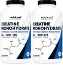 תוספי מזון Micronized Creatine Monohydrate 3,000 מ"ג 500 קפסולות, 125 משרתים, 750 מ"ג של Creatine Monohydrate Per קפסולה (Pack של 2)