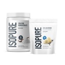 Isopure Bundle של Zero Carb 100% אבקת חלבון טהור Whey Isolate, Creamy Vanilla, 25g חלבון Per משרת, 1 Lb, 14 משרתות + Isopure 100% טהור אבקת Monohydrate אלומיניום, 100 משרתים