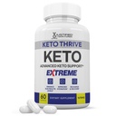 Keto Thrive Keto ACV Extreme Pills 1675MG Keto לתמוך בלנדרה אלטרנטיבית ל-Kto ACV Gummies פורמולה עם Apple Cider Vinegar נוסף אבקת שמן זית ירוק על 60 קפסולות