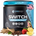 Switch, Brain Boosting Nootropic אנרגיה תוספת אבקה - מיוצר בארה"ב - Alpha GPC, NALT, Ashwagandha, סוכר חינם אנרגיה, Keto, להגדיל את המיקוד המנטלי ואת התפקוד הקוגניטיבי, שיפורים Mood & Memory