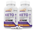 (2 Pack) Turbo Ripped Keto ACV Extreme Pills 1675MG Keto תומך בלנדרה אלטרנטיבית ל-Kto ACV פורמולה עם Apple Cider Vinegar אקסטרה אבקת שמן זית בתולה ירוק עלה 120 קפסולות
