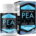 Liposomal Palmitoylethanolamide 1300 MG Plus Luteolin 100 MG, Absorption, Micronized Pea תוספת עבור discomfort Management, 60 Softgels