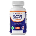 Vitamatic Chelated Boron (כמו Glycinate) 10 מ"ג 240 טבליות - תומך איזון הורמונלי, בריאות העצם & Connective Tissue