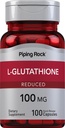 Piping Rock L Glutathione תוסף | 100 מ"ג | 100 קפסולות | צמצום טופס | Non-GMO, Gluten Free