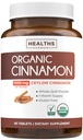USDA אורגני Ceylon Cinnamon Pills - High Potency Ceylon Cinnamon תוספת עם 1000 מ"ג עבור תמיכה מלאה גוף אנטי-חמצן - טבעוני non-GMO cGMP Made & Lab מאומת (1 חודש אספקה)