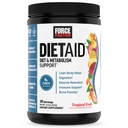 כוח גורם דיאטה דיאטה אבקת, Metabolism Booster & Diet תמיכה תוסף עבור Lean Body Mass עם 15x יותר Absorbable Chromium, רענון & טעים, פירות טרופיים, 30 משרתים