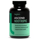 LEGION אתלטיקס Ascend Nootropic - All-Natural Brain Supplements for Memory and Focus - Nootropics Brain Support Supplement with Alpha-GPC - תוסף למוח עבור אזהרות ו-Mod Support, 30 משרתים