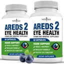 AGE חדש הם 2 עין ויטמין מכיל Bilberry 6000 מ"ג Lutein (32 מ"ג), זרעי Grape (6000 מ"ג), Eyebright (1000 מ"ג), ו Zeaxanthin (8 מ"ג) - 120 הרוזן ספירה