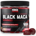 כוח גורם שחור Maca Gummies, Black Maca Root כדי לשפר את החיוניות אצל גברים ונשים, להגדיל אנרגיה וכוח, עם bioPerine עבור Absorption העליון, תשוקה טעימה ברי פלפור, 60 מסטיקנים