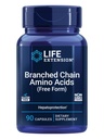 החיים המורחבת שרשרת Amino Acids (BCAAs), leucine, isoleucine, valine, מקדם התאוששות שרירים לאחר אימון, Gluten-Free, non-GMO, 90 קפסולות