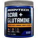 אבקת BodyTech BCAA + Glutamine עם ויטמין C, L Glutamine & יותר, Essential Pre Workout או Post Workout Amino Acids for Men & Women, Unflavored, 7.3 Oz, 30 משרתות