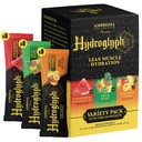 Ambrosia להאיץ אבקת אלקטרוליטים | EAA Amino Acids, BCAA & HMB | סוכר hydrtion חינם עם מים קוקוס | טבעוני, Gluten Free | 24 Single Serve Packets | Variety Packets