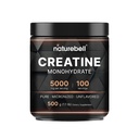 NatureBell Creatine Monohydrate אבקת - 500g - אבקת Micronized - מספק 5,000 מ"ג Creatine Per המשרת - Pre-Workout או Post-Workout תמיכה * - טבעוני & Keto Friendly - Unflavored
