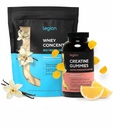 LEGION Performance Support Stack - Creatine Monohydrate Gummies (Lemon Drop, 30 משרתים) + אבקת חלבון Whey (Vanilla, 30 משרתים)