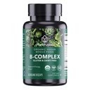 PlantFusion Organic ויטמין B-Complex, Whole Food Supplement for Energy & Metabolism, Methylated B12, Guava, Lemon &זיל, Non-GMO, Gluten-Free - 30 קפסולות