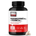 כוח גורם Magnesium + L-theanine, Magnesium Bisglycinate תוסף לתמיכה עצמות, שרירים, עצבים, נחירות, ומ Mood, טבעוני, No Gelatin, non-GMO, 120 קפסולות ירקות