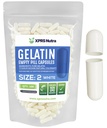 XPRS Nutra Size 2 קפסולות ריקות - 100 הרוזן ריק Gelatin קפסולות - Pills DIY כמוסות מילוי - Pure Bovine Pill Gel Caps for Do-It-Yourself Supplements (לבן)