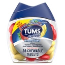 TUMS Chewy Bites Chewable Antacid Tablets עם סיוע גז, לימון ו Strawberry - 28 הרוזן