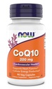 עכשיו תוספים - CoQ10 (Coenzyme Q10) 200 מ"ג, תומכים Cardiovascular Health *, כשר, טבעוני 90 קפסולות צמחוניות