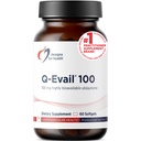 עיצובים לבריאות Q-Evail 100-100 מ"ג CoQ10 גבוה Bioavailable Ubiquinone - Coenzyme Q10 עם MCT + מעורב Tocopherols כדי לקדם את Absorption העליון - Non-GMO (60 Softgels)