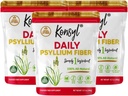Konsyl Daily Psyllium סיבים, 3 Pack, 360g Gusset Bag,ten Glu, non GMO, Keto Friendly, Unflavored, Easy Mixing סיבים