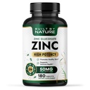 נבנה על ידי הטבע Zinc 50 מ"ג - Zinc Gluconate עבור Highly-Absorbable Immune & Antioxidant תמיכה - מקדם עור, עין ו Immune בריאות - non-GMO, Gluten-Free - 180 טבליות