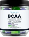 Primal BCAA Variety Pack, Blue Raspberry + גדול Ape ירוק אפל פלבדורed (20 Stickpacks) - 7G BCAA עבור שירות, הזרועות Amino Acids