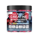 Creatine Monohydrate Gummies, Sugar Free Advanced Complex, 8000 מ"ג עם BCAA, L-Carnitine, Tairine, B6, B12, 120 Count