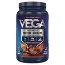 חלבון וגה + Creatine - 30g צמחי מבוסס חלבון, שוקולד, 20 משרתים, 3g Creatine, 5g BCAAs, טבעוני, Keto, Gluten חינם, חלב, נמוך פחמימות, עבור צמיחה שרירים ותיקון, לשתות לערבב, 36oz, 36oz