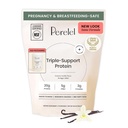 Perel Triple-Support צמחי אבקת חלבון מבוססת חלבון, Creamy Vanilla, 20g Vegan אבקת חלבון, 3g Creatine Monohydrate, ו 5g Prebiotic סיבים לשרת, חלב חינם, No Sugar הוסיף, 15 יום אספקה