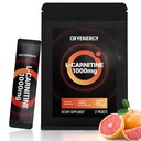 OxyEnergy נוזל L-Carnitine תוסף 1000mg - Gentle for Daily Use, Zero Calorie, Sugar-Free Fat Burning & Endurance Booster, 21 On-the-Go Individual Sticks