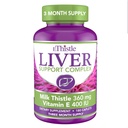 Liver Wellness Dietary Supplement, Milk Thistle & ויטמין E Liver Health Formula, Caplets 180 Count