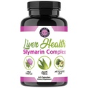 Angrys Liver Health - Silymarin Complex with Milk Thistle, Artichoke, Aloe Vera, אלפאאלףה & B-Vitamins - Detox & Liver Support Formula for Men and Women - 60 קפסולות (1-Bottle)