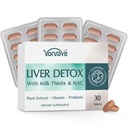 Liver Detox & Digestive Support Supplement with 15B CFU Probiotics, Milk Thistle, Dandelion Root & Turmeric | Advanced Detox, Cleanse & Gut Fix | Blister-Sealed Tablet (1 Pack)