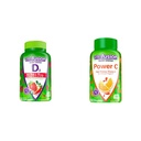 Vitafusion תוספת חיזוק ויטמין D3 Gummy & Power C חניכיים לתמיכה ב- Immune, Orange Flavored, 282 מ"ג ויטמין C, מספר 1 מסטיקמי ויטמין מותג, 50 יום אספקת, 150