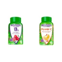 Vitafusion ויטמין B12 Gummy ויטמינים 140 Count & Power C ויטמין C